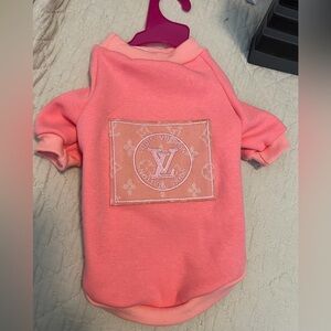 Pink soft Designer Dog sweatshirt NWOT